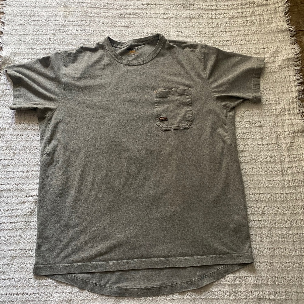 Ariat Rebar 2XL Short Sleeve Front Pocketed Ariat Work Shirt